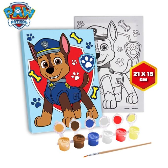 Роспись по холсту 21х15 &quot;Гончик&quot;, Paw Patrol