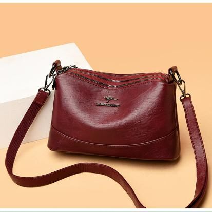 COSMOСOLLECTION_BAGS Сумка из натуральной кожи бордовая