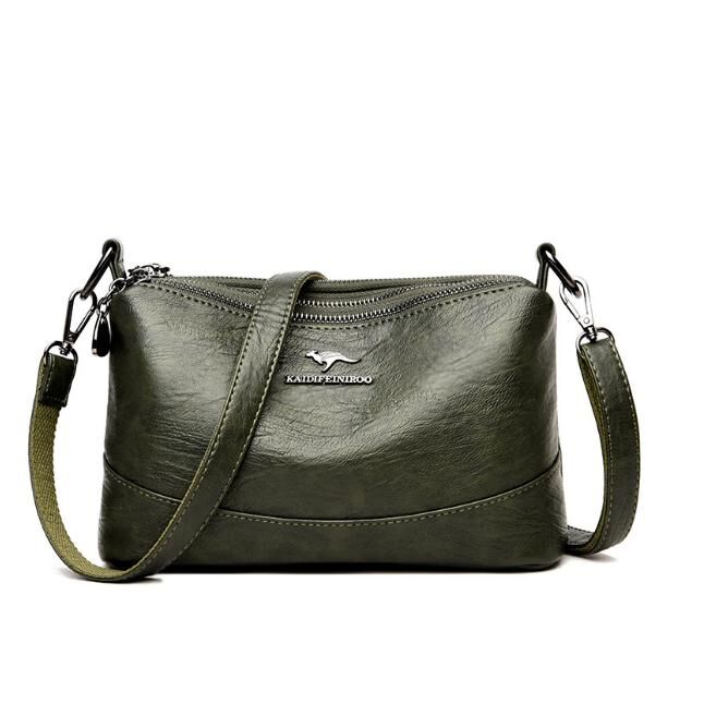 COSMOСOLLECTION_BAGS Сумка из натуральной кожизелёная