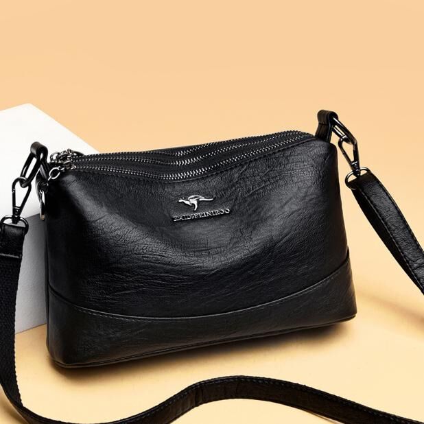 COSMOСOLLECTION_BAGS Сумка из натуральной кожичёрная