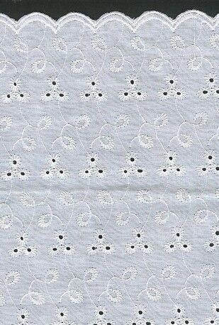 Ткань-шитье белая арт.0580-13808 Sarta белая нить