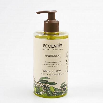 Мыло д/рук Ecolatier Green Мягкость &amp; Нежность Серия Organic Olive, 460 мл