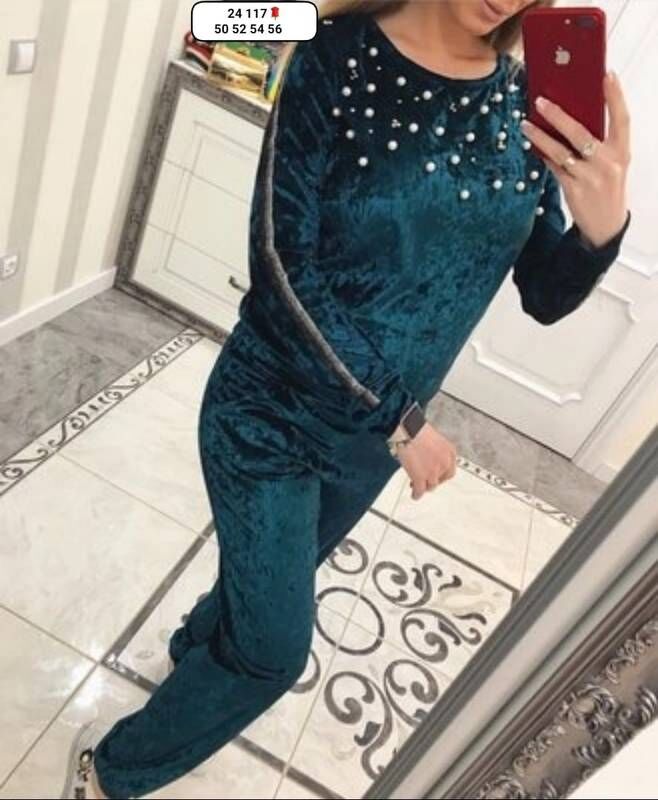 Спортивный костюм женский с жемчугом