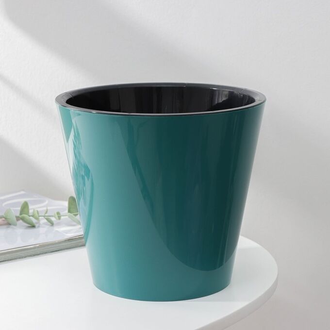 Горшок цветочный INGREEN London ø12 6 h11 3 см v1 л пластик оливковый
