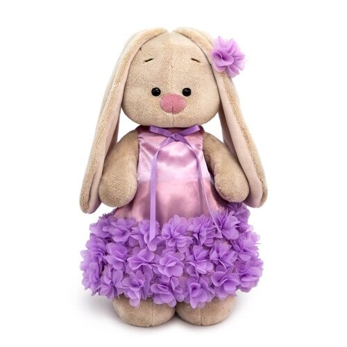 ZaikaMi Зайка Ми в платье с оборкой из цветов (большой)  мягкая игрушка
