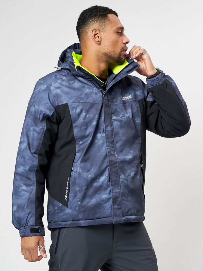 MTFORCE Спортивная куртка мужская зимняя темно-синего цвета 78018TS