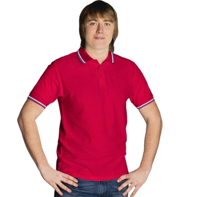 Рубашка мужская 46, цвет красный