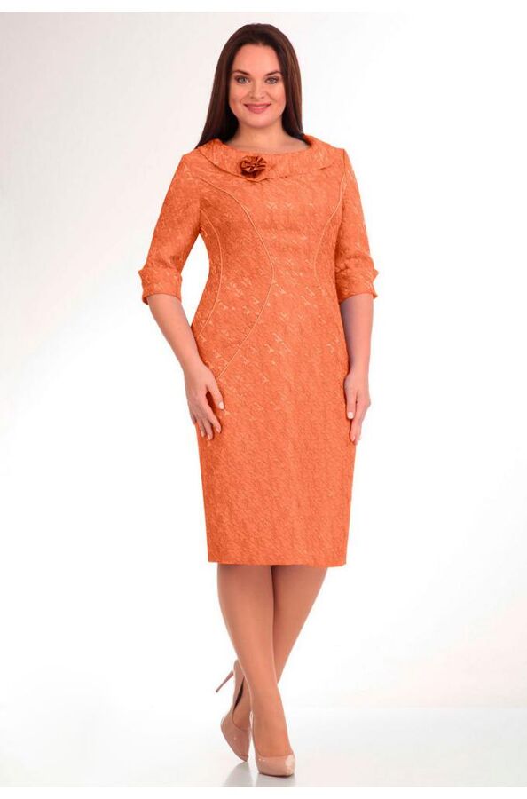 Платье Lady Line 263 оранжевый