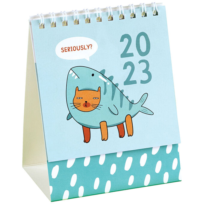 Календарь-домик MESHU &quot;&quot;Like a fish&quot;&quot;, на гребне, 2023г.