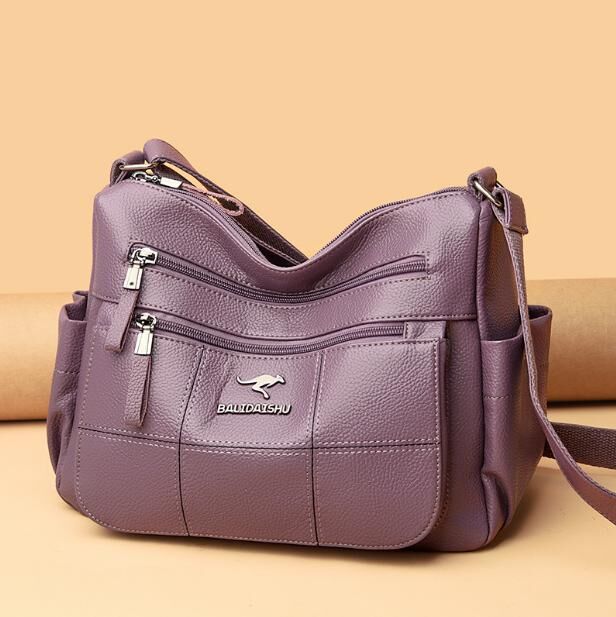 COSMOСOLLECTION_BAGS Сумка из натуральной кожи фиолетовая