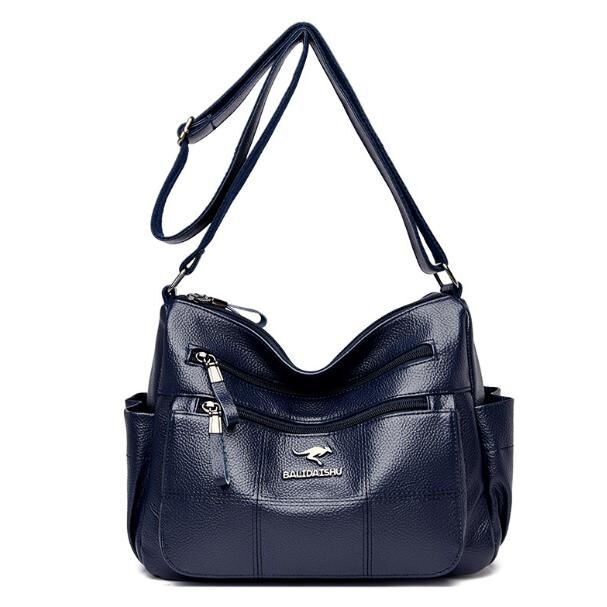 COSMOСOLLECTION_BAGS Сумка из натуральной кожи тёмно-синяя