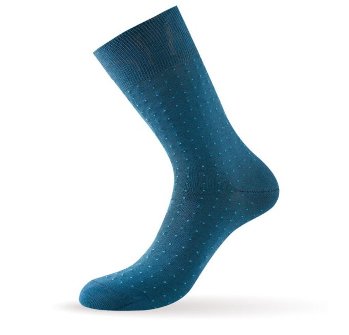 Philippe Matignon Классические мужские носки из мерсеризованного хлопка с минималистичным дизайном в виде точек