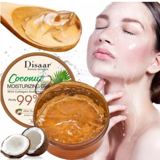 Увлажняющий кокосовый гель для лица и тела с коллагеном и витаминами Disaar