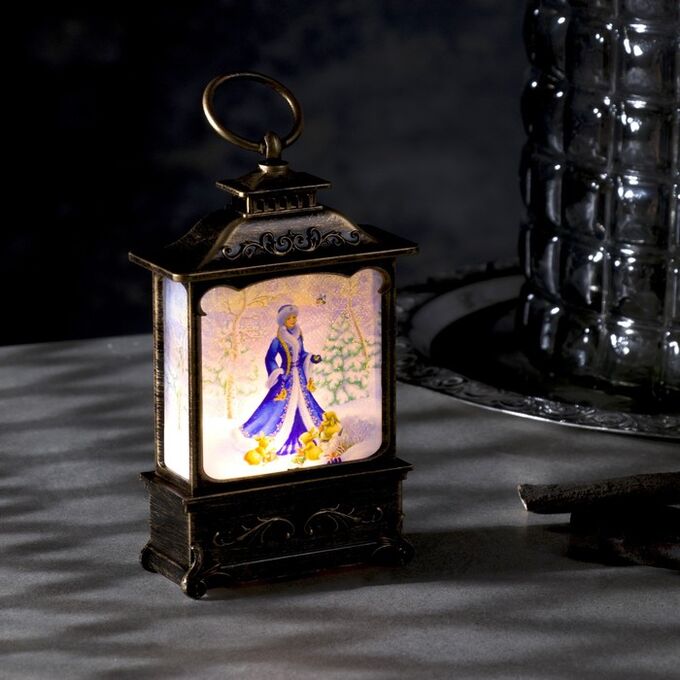 Luazon Lighting Светодиодная фигура «Снегурочка» 7.6x13.5x3.2 см, пластик, батарейки AG13x3 (в комплекте), свечение тёплое белое