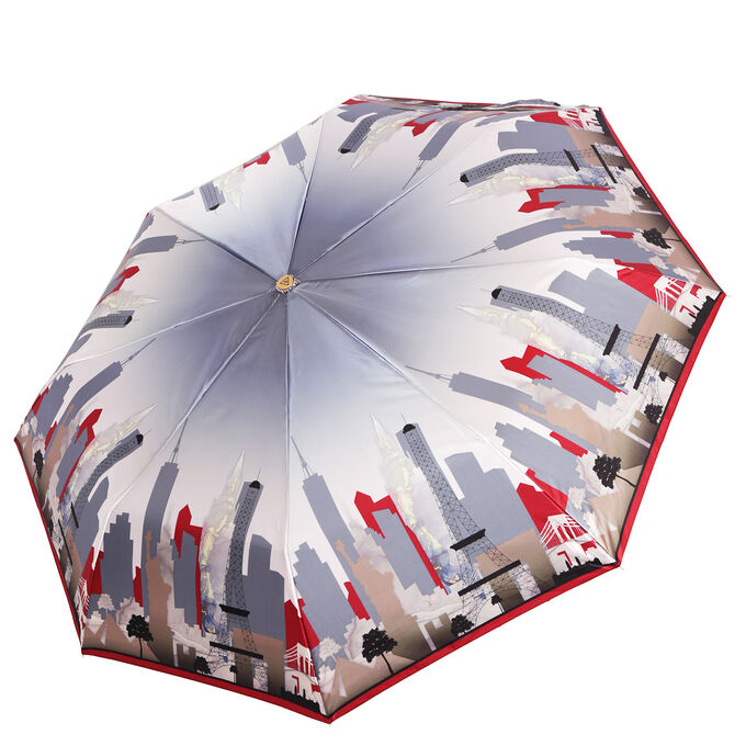 Зонт облегченный, 350гр, автомат, 102см, FABRETTI UFLS0016-4