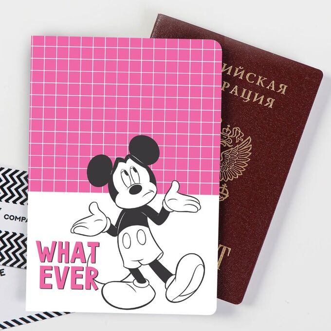Обложка для паспорта &quot;What ever&quot;, Микки Маус 5485733