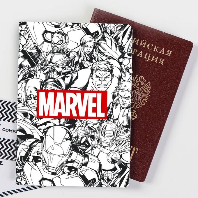 Обложка для паспорта &quot;MARVEL&quot;, Мстители