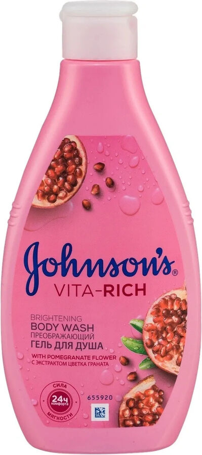 Johnson & Johnson Джонсон`с Vita-Rich Гель для душа Преображающий экстракт Граната