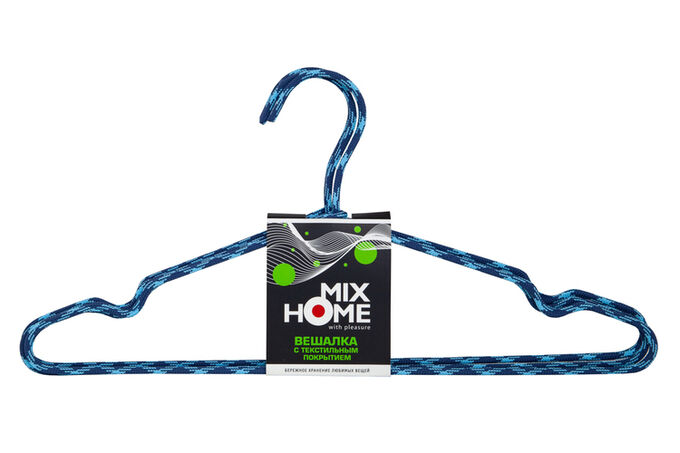 MixHome Н-р вешалок металл. с текстильным покрытием 3 шт, 40,5х20см NT-302 ВЭД