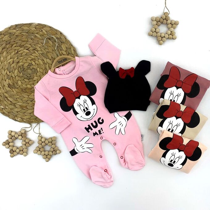 Murat Baby Комбинезон + шапочка MINI, Цвет: нежно розовый