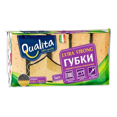 Губки кухонные Qualita Extra strong 5 шт