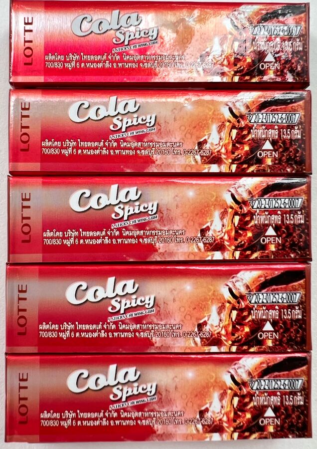 Lotte Резинка жевательная Cola Spicy &quot;Пряная кола&quot;
