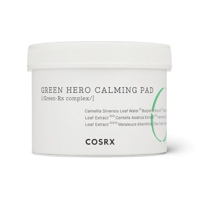 COSRX Пилинг-пэды успокаивающие для чувствительной кожи One Step Green Hero Calming Pad, 70 шт