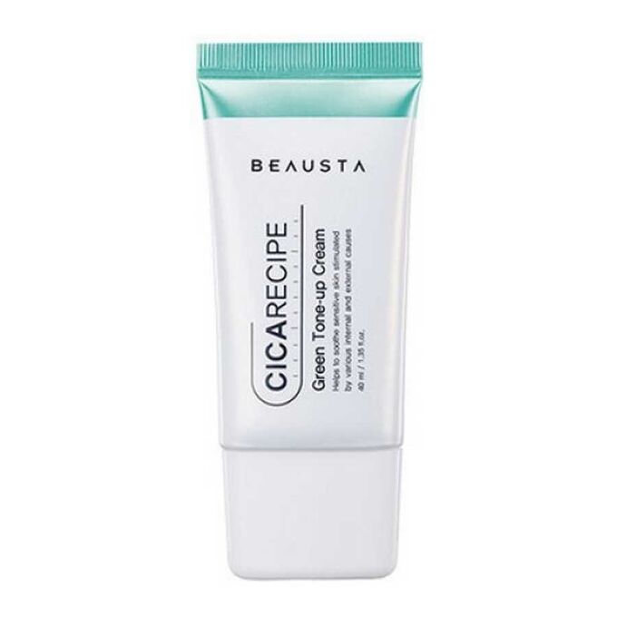 Beausta Тонизирующий крем для лица с центеллой Cicarecipe Green Tone Up Cream, 40 мл