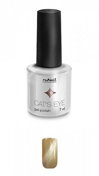 ruNail Гель-лак Cat’s eye (серебристый блик, Тонкинская кошка