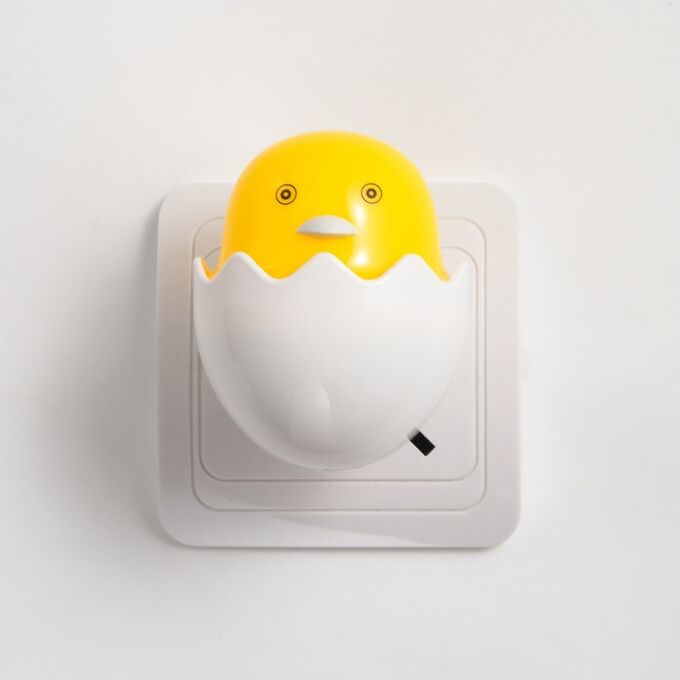 RISALUX Ночник LED &quot;Цыплёнок в яйце&quot; 6,5х6х6 см