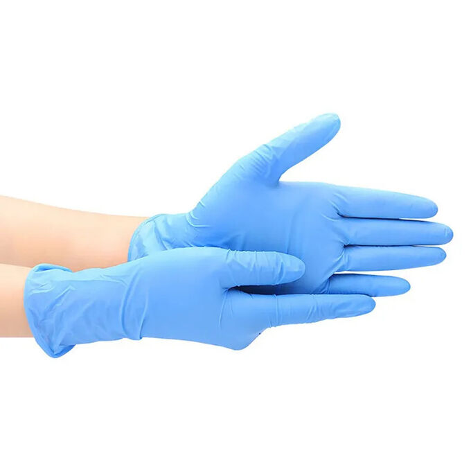 Перчатки нитриловые неопудренные голубой 50пар/упак для индустрии красоты и медицины