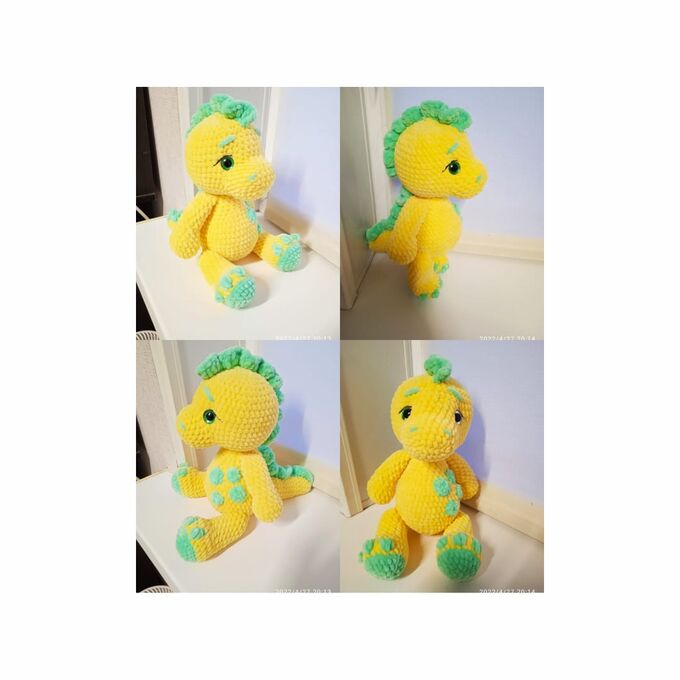 Hand made игрушки Динозаврик Дино, 24 см handmade