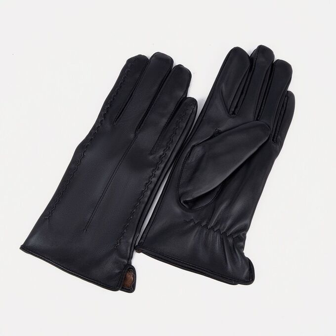 Перчатки женские, безразмерные, без утеплителя, цвет чёрный 9093974