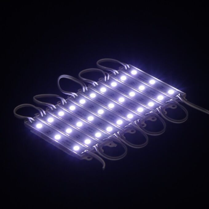Torso Светодиодна подсветка салона, 3 LED, 9х1.1 см, 12 В, IP68, клейкая основа, свет белый