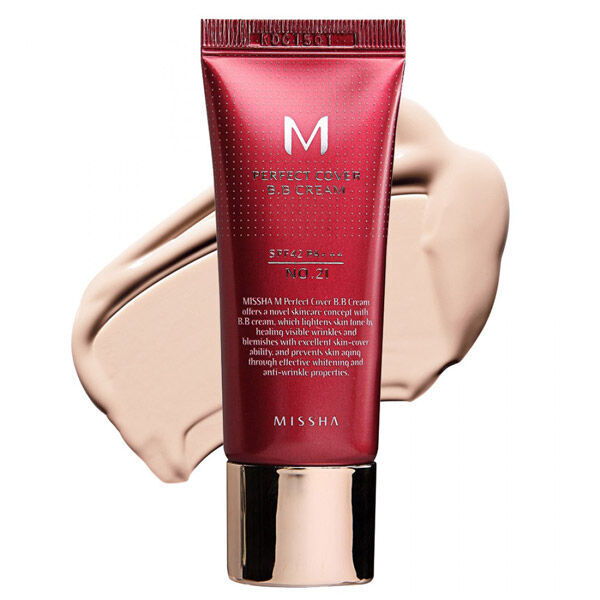 Missha BB-крем №21(Light Beige Светлый беж) M Perfect Cover BB Cream SPF42