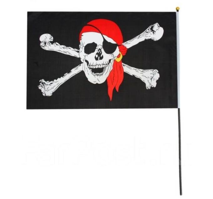 Флаг пирата во Владивостоке