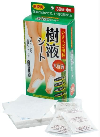 Пластырь для ног с хинокитиолом THT Foot Sheets, 34 шт