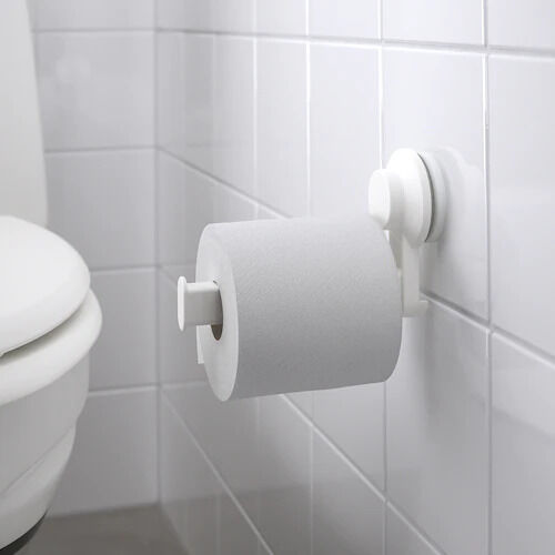 IKEA TISKEN, держатель рулона туалетной бумаги с присоской, белый