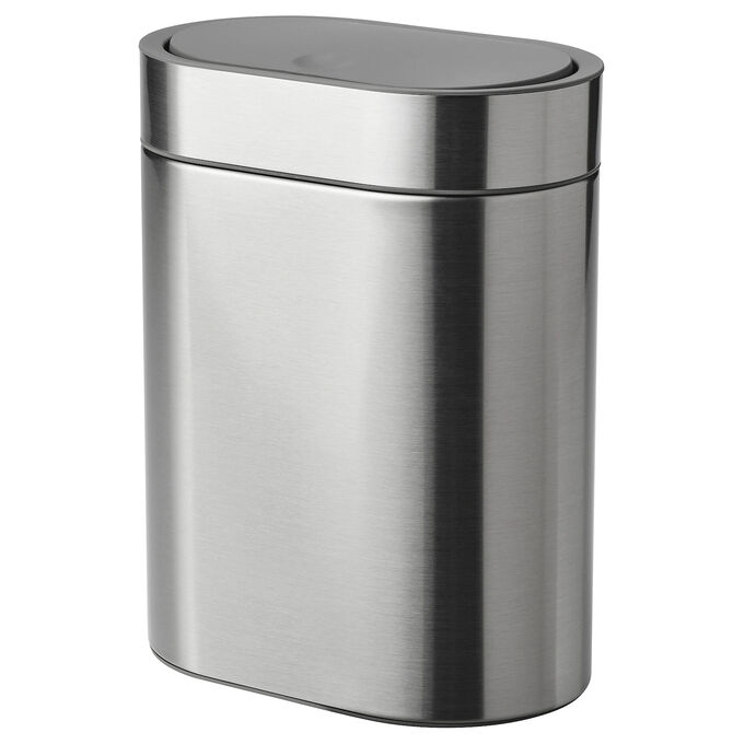 IKEA BROGRUND, Мусорное ведро, сенсорное, нержавеющая сталь, 4 л