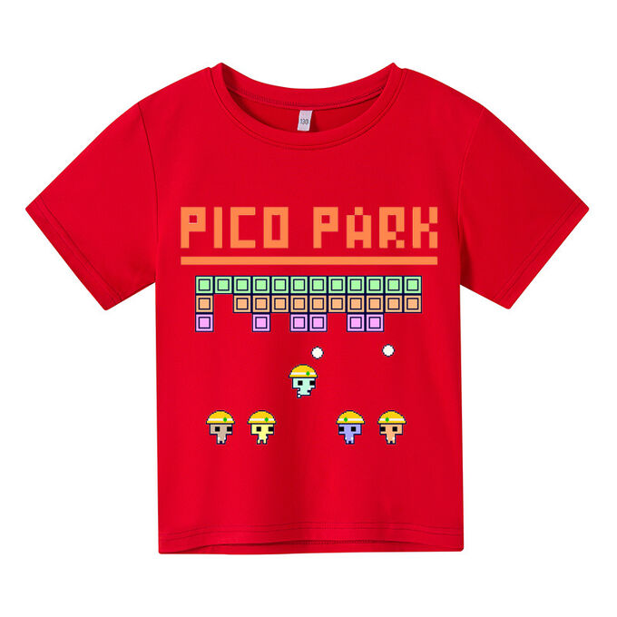 Детская футболка, принт &quot;Рico park&quot;, цвет красный