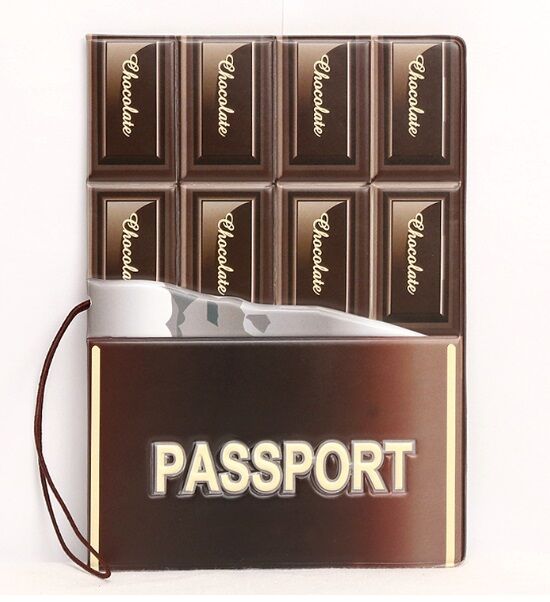 Обложка для паспорта &quot;Плитка шоколада&quot;
