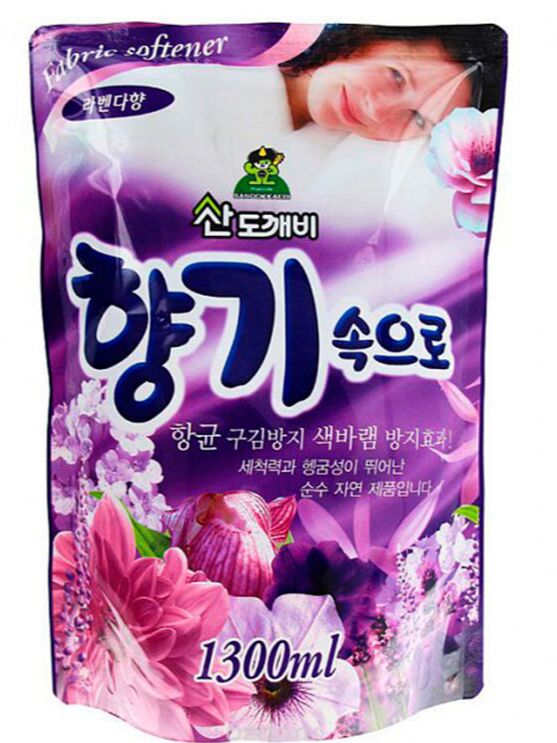 SANDOKKAEBI Кондиционер для белья Лаванда Soft Aroma Lavender 1300мл (мягкая упаковка)