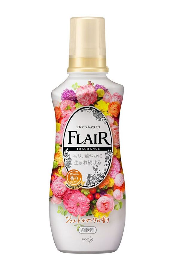 KAO &quot;Flair Gentle&amp;Bouque&quot; Кондиционер для белья, элегантный аромат цветочного букета, основа, 540мл