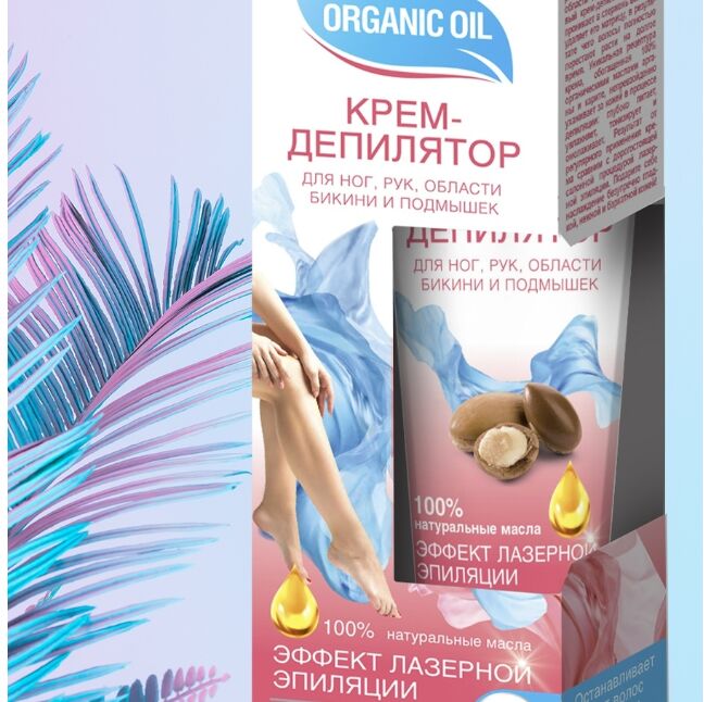 Крем скраб для депиляции fito organic oil