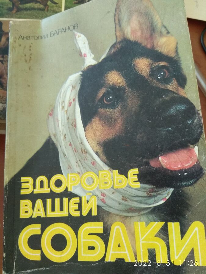 Здоровье вашей собаки». Баранов А. Е. М, 1989 во Владивостоке