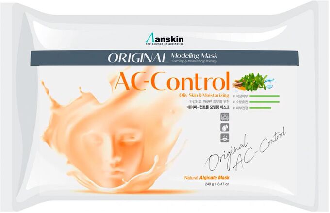 Anskin Альгинатная маска моделирующая для проблемной кожи Original Ac-Control Modeling Mask Oily Skin &amp; Moisturizing, 240 гр