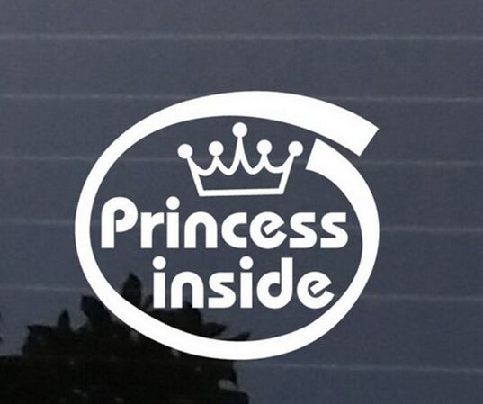 Наклейка светоотражающая &quot;Принцесса внутри&quot;