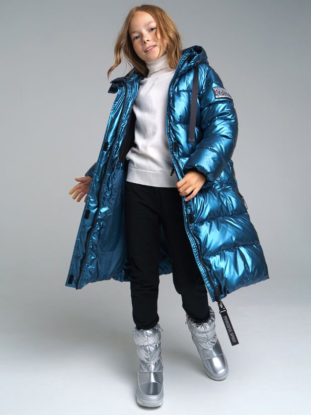 Пальто текстильное с полиуретановым покрытием для девочек в Большом Камне