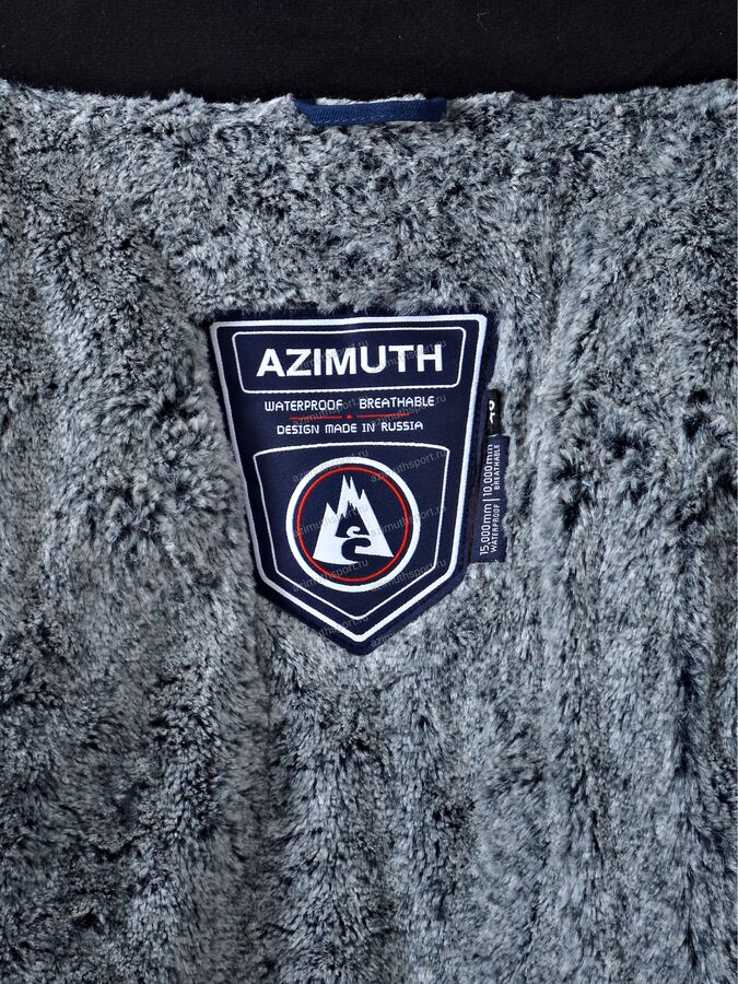 Мужская удлинённая городская парка бренд AZIMUTH А 221/21861_108 Темно-Синий
