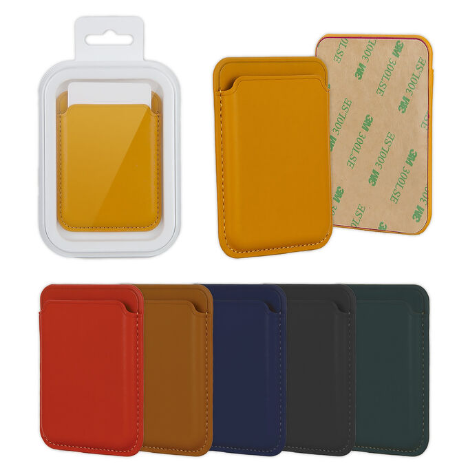 Akuma Кожаный Чехол бумажник для карты картхолдер Leather Wallet Universal универсальный на 3М